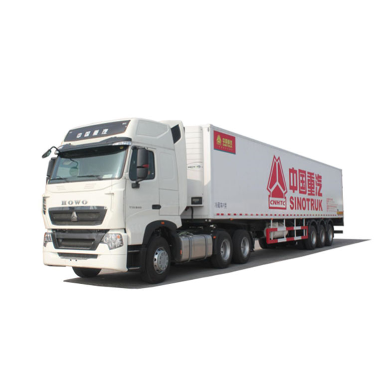 What goods are suitable for three axle refrigerated semi-trailers to transport?